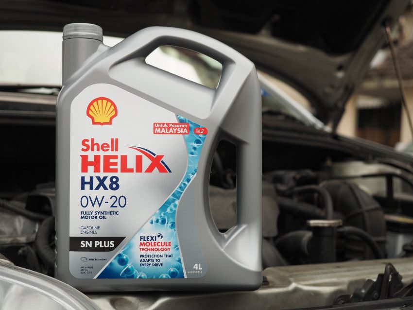 Shell Helix HX8 0W-20本地上市，全合成低浓稠度润滑油，提供更佳的引擎防护，促进油耗表现并延长保养周期 110470
