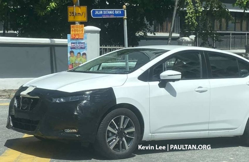 新车谍照：新一代 Nissan Almera 现身大马街头进行路测 112447