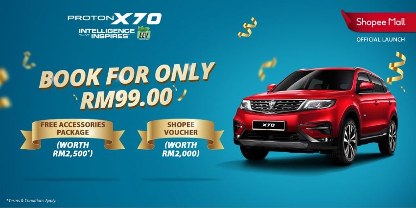 Proton X70 于 Shopee 网购平台上架，累积订单逾200张 113343