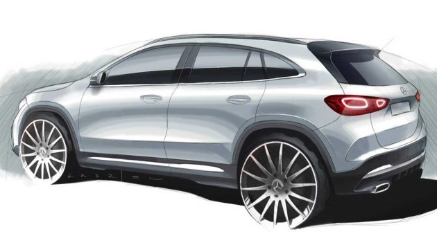 厂方再释预告，全新 Mercedes-Benz GLA 车尾造型曝光