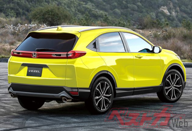 日媒发布 Honda HR-V 大改款假想图, 变缩小版的CR-V ?