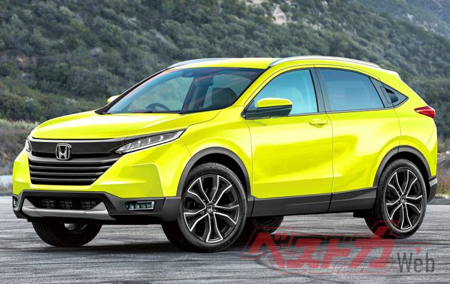 日媒发布 Honda HR-V 大改款假想图, 变缩小版的CR-V ?