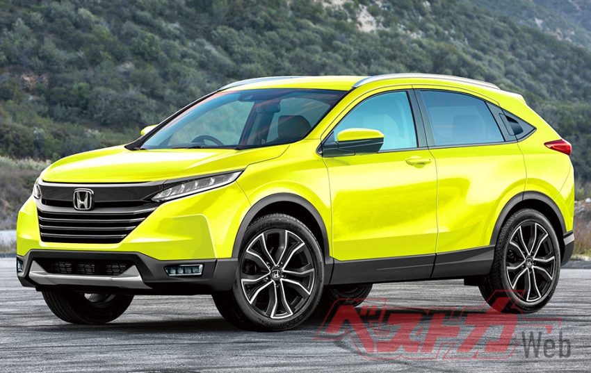 日媒发布 Honda HR-V 大改款假想图, 变缩小版的CR-V ? 116144