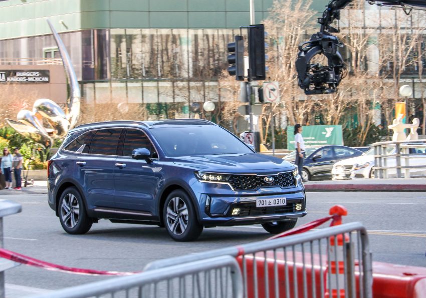 谍照：全新大改款 2021 Kia Sorento 无伪装路测被捕获 115590