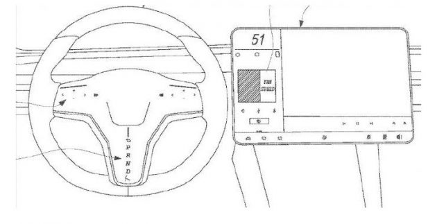 Tesla 新方向盘专利图曝光，具触控屏幕及触摸反馈功能