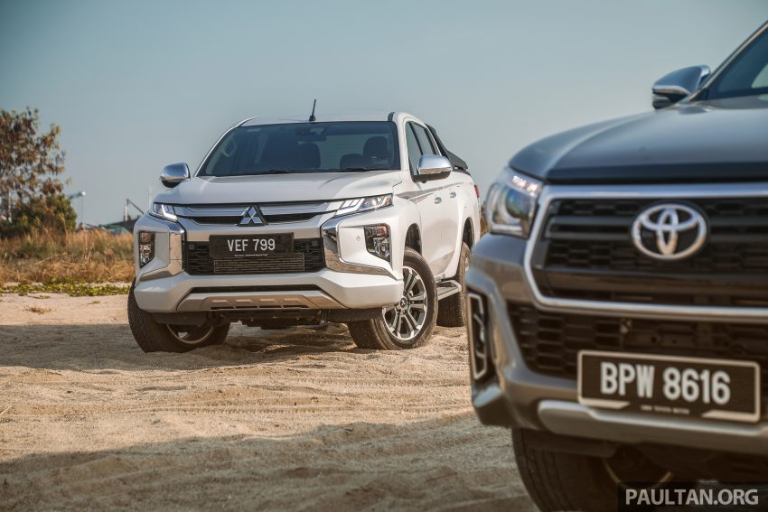 油耗实测: Toyota Hilux 2.8L vs Mitsubishi Triton 2.4L 118764