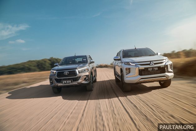 油耗实测: Toyota Hilux 2.8L vs Mitsubishi Triton 2.4L