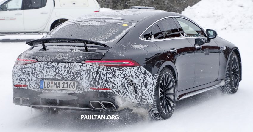 谍照：Mercedes-AMG GT 73 EQ Power+ 被捕获，最强插电式混动四门跑房！最大马力输出达800 hp，3秒内可破百 118475
