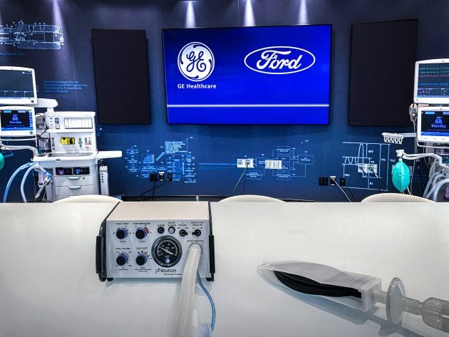 Ford 宣布呼吸机生产计划, 要在100天内产出5万架呼吸机