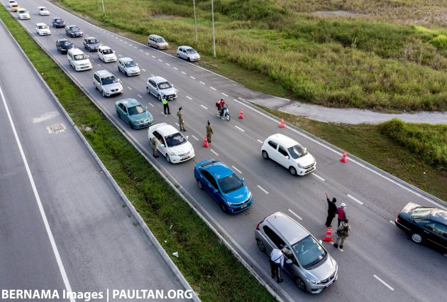 行动管制令:Gombak 警方封锁9路段,设路障于5条道路