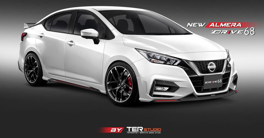 更显帅气！2020 Nissan Almera 搭载 Drive68 空力套件 119479