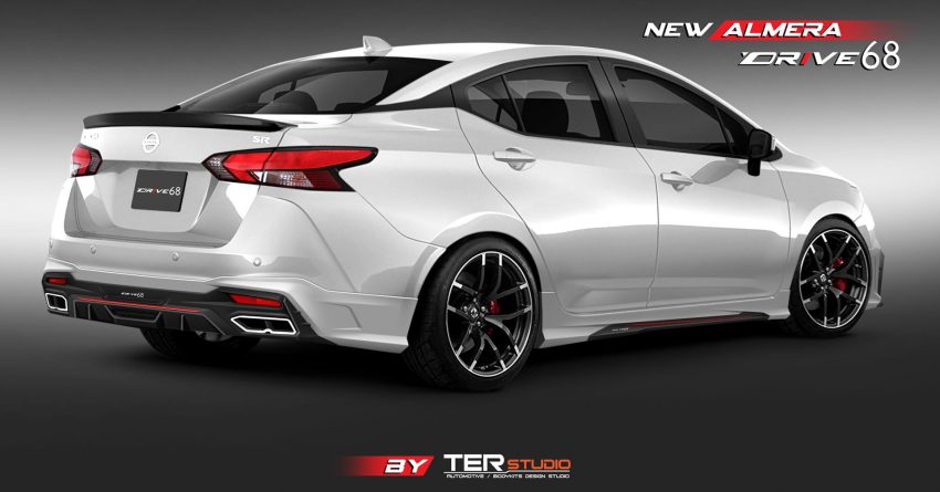 更显帅气！2020 Nissan Almera 搭载 Drive68 空力套件 119480