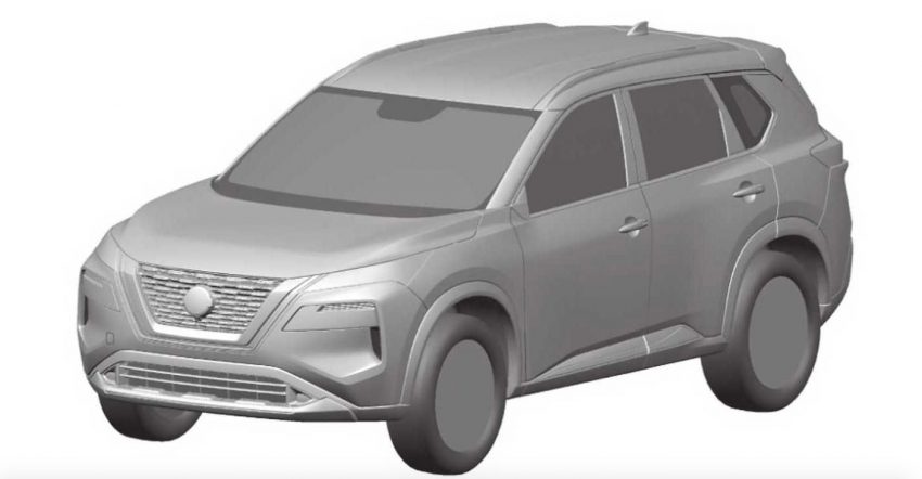 外媒曝光下一代 Nissan X-Trail 3D造型图, 双层头灯设计! 119346