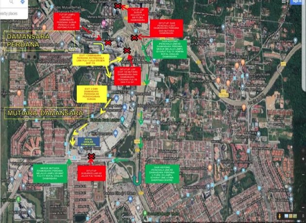 行动管制令：灵市警方封锁白沙罗5个路段，增设一路障