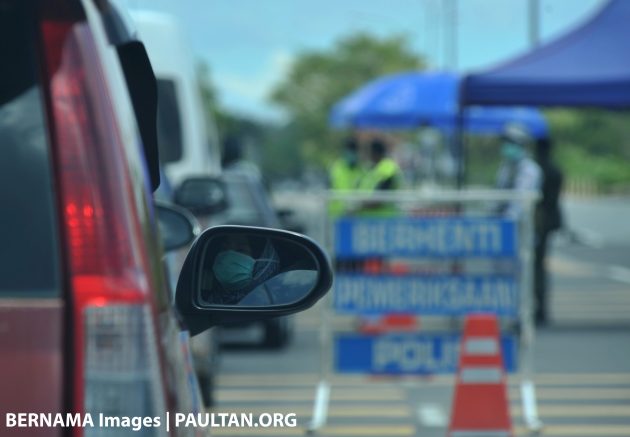 行动管制令:Gombak 警方封锁9路段,设路障于5条道路