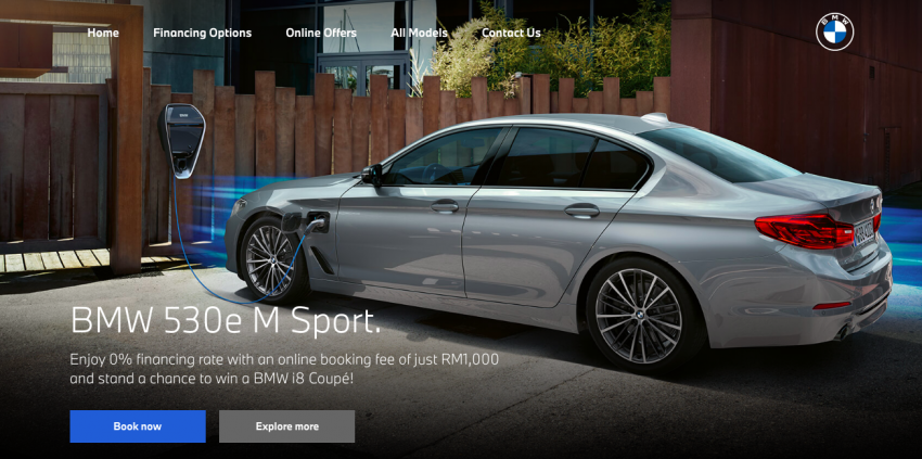 BMW Malaysia 推出线上购车及融资平台，购买全新的 BMW 530e M Sport 可享RM20,000回扣和0%贷款利率 120471