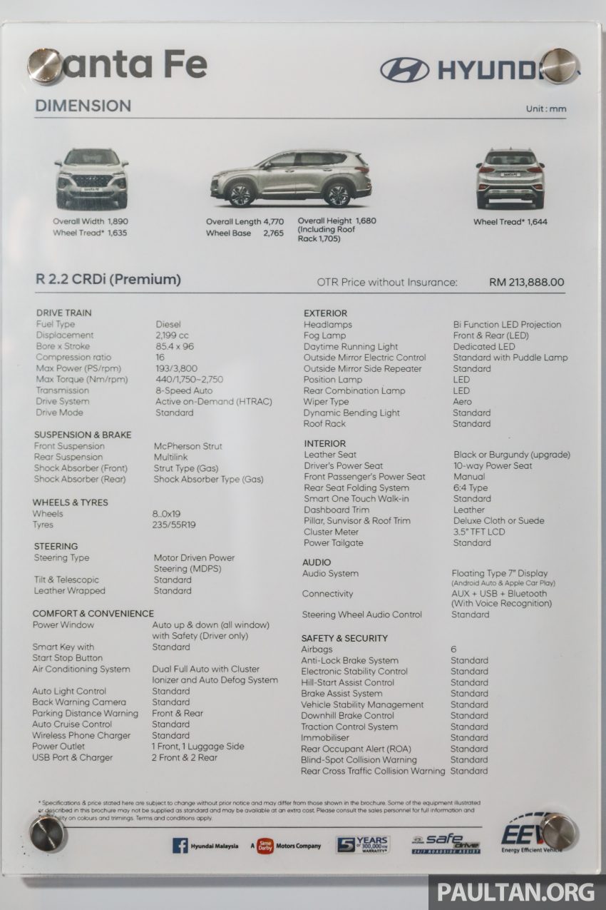 本地 Hyundai Santa Fe 追加第三排冷气出风口, 不加价 122285