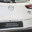 Mazda CX-3 推出原厂百年限量版升级配套，要价1.45万