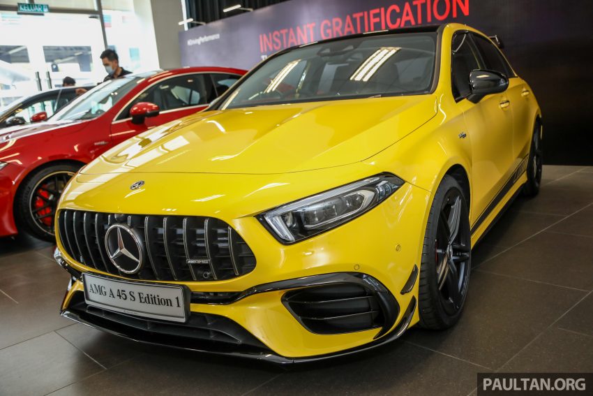 图集：Mercedes-AMG A 45 S 4Matic+ Edition 1 实拍，421 PS／500 Nm，百里加速只需3.9秒！售价RM460k 123234