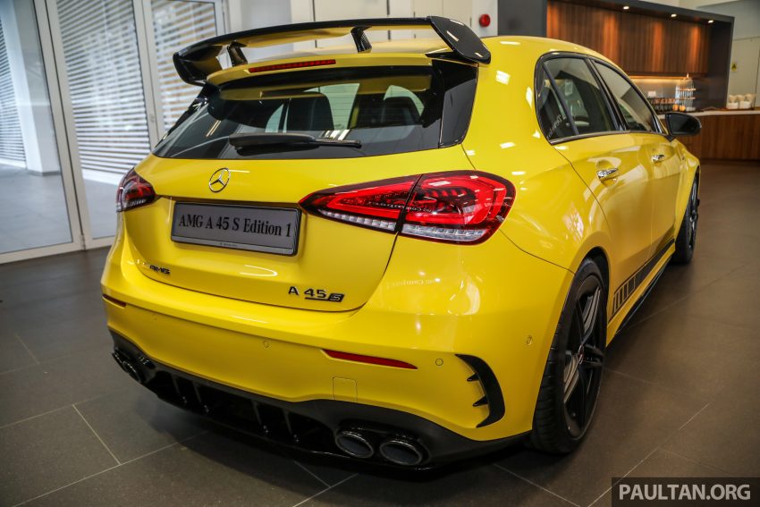 图集：Mercedes-AMG A 45 S 4Matic+ Edition 1 实拍，421 PS／500 Nm，百里加速只需3.9秒！售价RM460k 123236