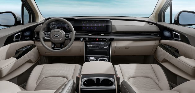 全新 2021 Kia Grand Carnival 内装曝光，科技和质感升级
