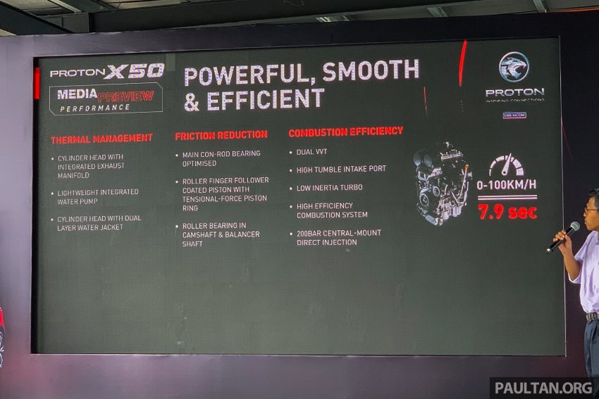 Proton X50：动力总成深入解析；百里加速成绩只需7.9秒 136823