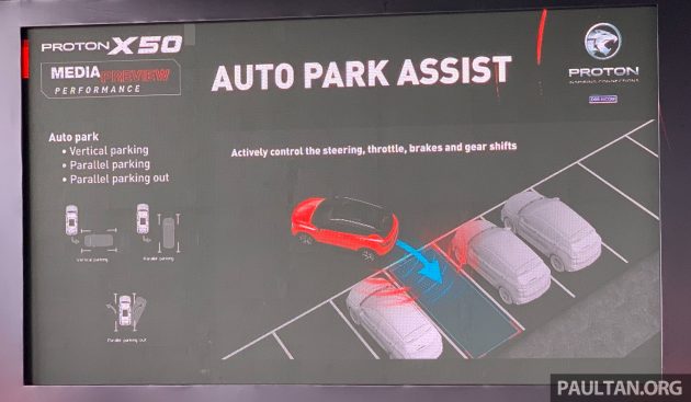 Proton X50：全自动停车辅助支持横向和直向出入停车位