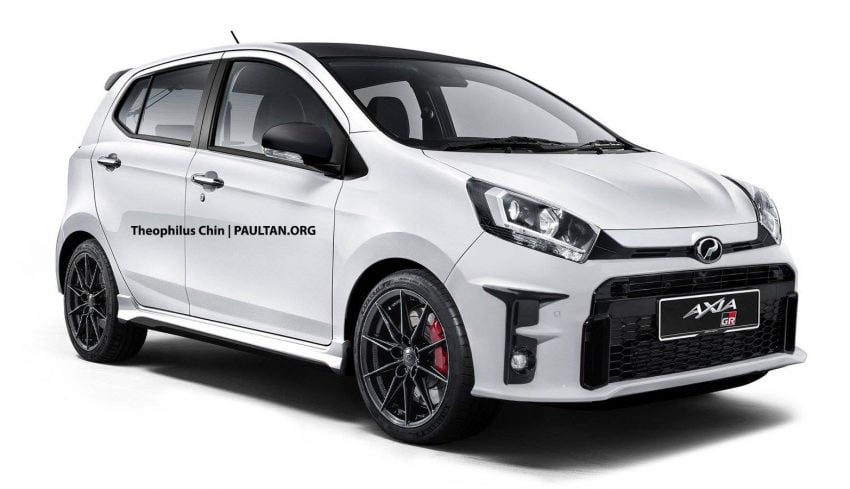Perodua Bezza, Myvi 与 Axia 搭载 GR 外观套件PS假想图 143416