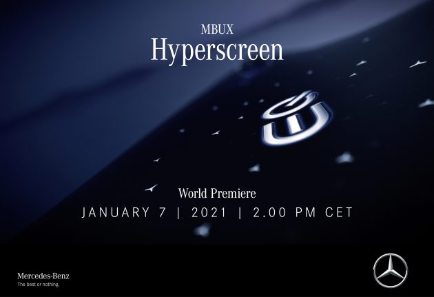搭曲目屏幕!Mercedes-Benz 将推出 MBUX Hyperscreen