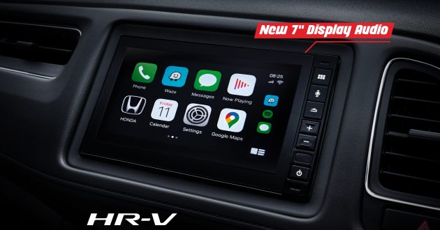 Honda HR-V 迎来小升级！全系标配支援 Apple CarPlay 和 Android Auto 的7寸中控屏幕；混动版换装LED头灯组
