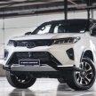 Toyota Fortuner 小改款开放预订, 双等级价格从17.2万起