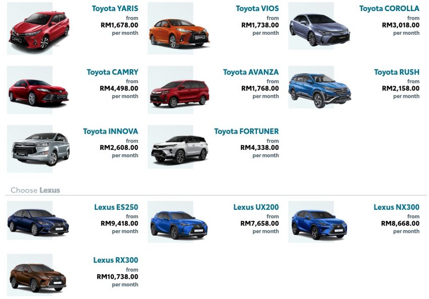 Toyota 推出 Kinto One 汽车合约租凭服务, 2或3年合约, 每月缴付固定费用即可坐拥新车, 保养消耗品与保险路税全包 144542