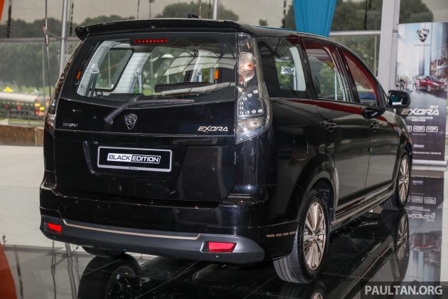 Proton Exora Black Edition 特仕版上市, 免SST售价6.8万