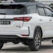 2021 Toyota Fortuner 小升级面市！配备小幅调整；2.4 AT 4×4 版本现已在全国提供，售价介于RM169k至RM207k