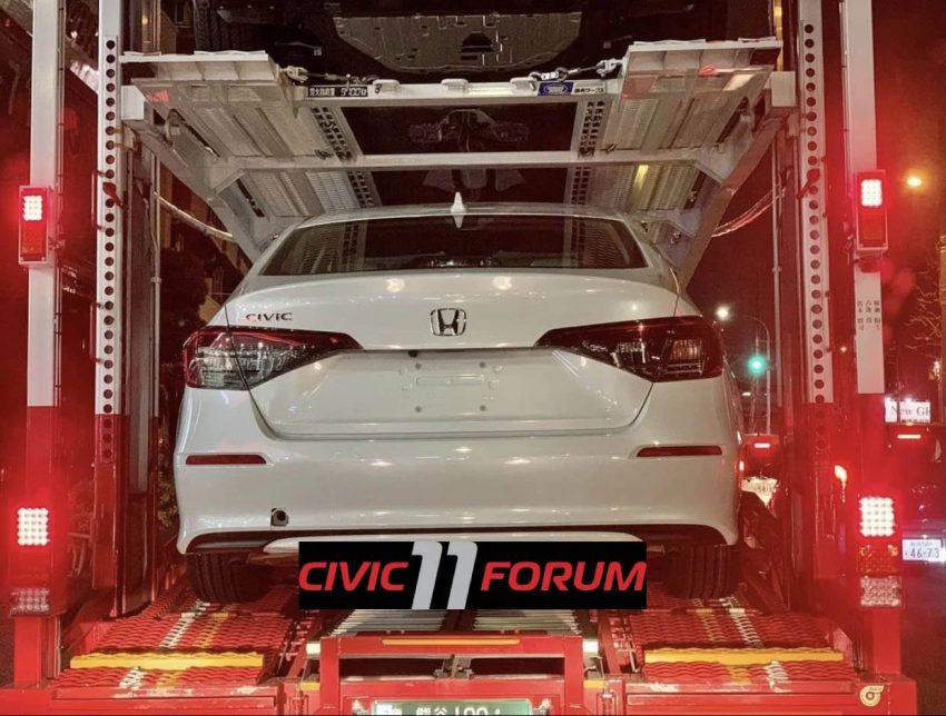 新一代 2022 Honda Civic Sedan 量产版实车谍照再次曝光 149822