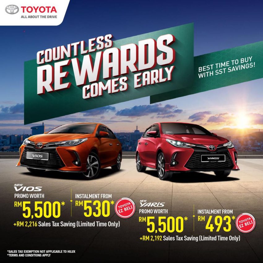 商业资讯: “Drive Toyota for Raya” 促销活动开跑! 以优惠方式入手一辆全新 Toyota , 享有现金回扣+原厂免费配件 148395