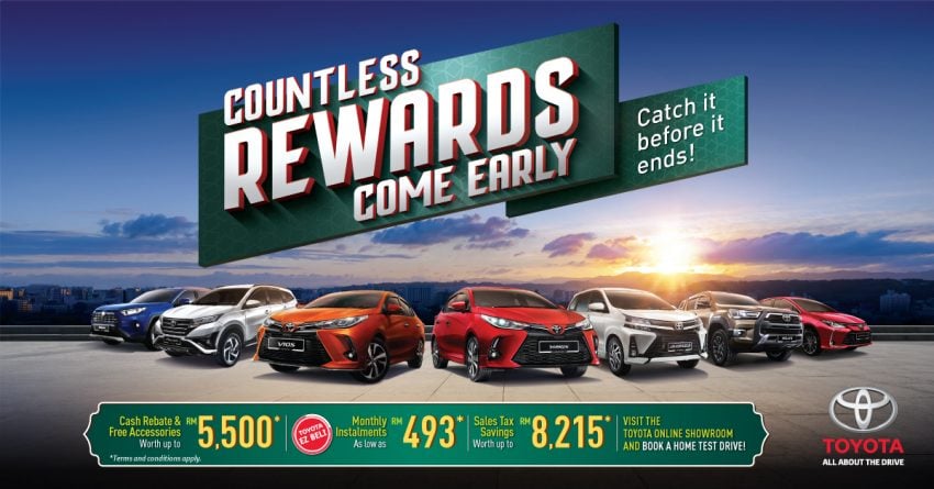 商业资讯: “Drive Toyota for Raya” 促销活动开跑! 以优惠方式入手一辆全新 Toyota , 享有现金回扣+原厂免费配件 148396
