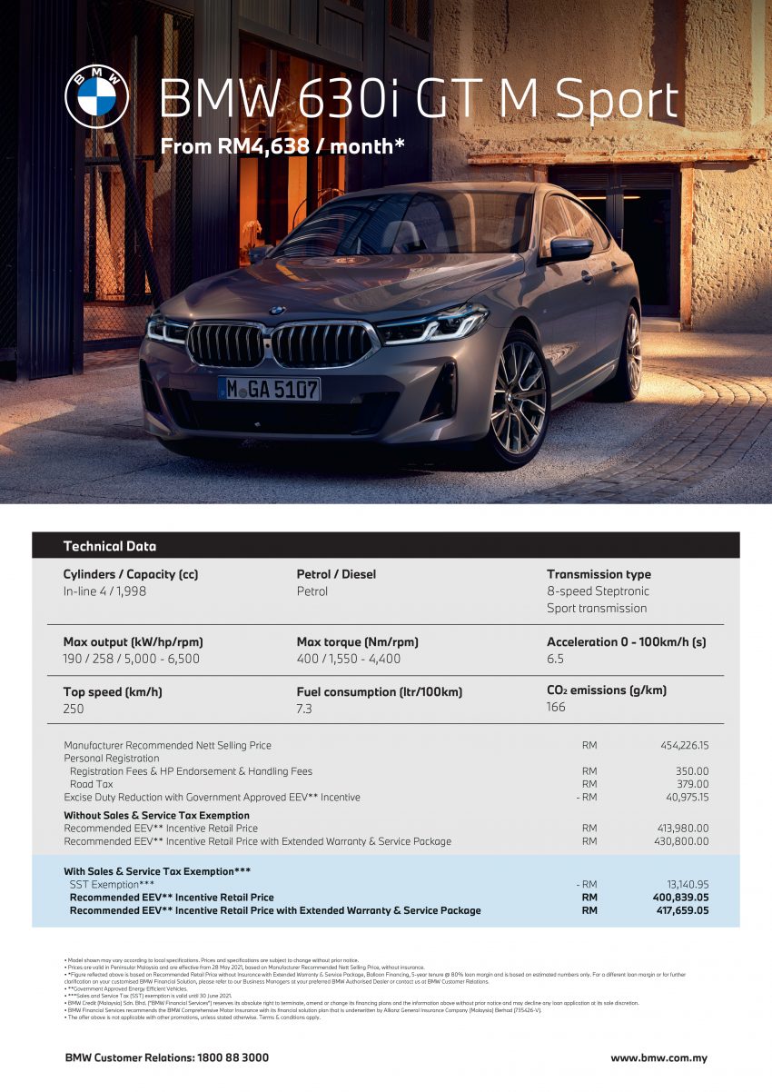 2021 BMW 6 Series Gran Turismo 小改款正式于大马上市！仅提供 630i GT 单一版本，本地组装，售RM401k起 155360