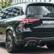 Brabus 800 全球首发, Mercedes-AMG GLS 63 终极强化版, 4.0L V8 800hp/1,000Nm, 3.8秒破百,  24寸巨型轮圈