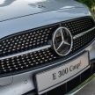 2021 C238 Mercedes-Benz E 300 AMG Line Coupe 小改款本地上市, 2.0T引擎6.4秒破百, 单一等级售价49.5万令吉