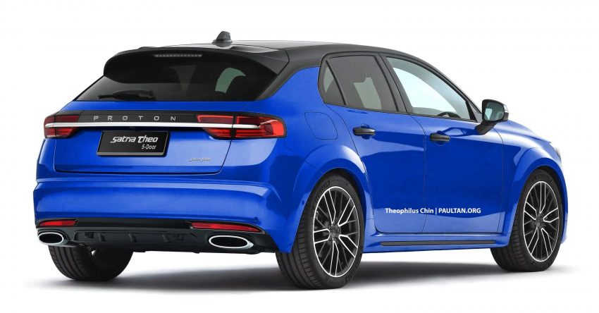 致敬 Satria Neo ? Proton Satria Theo 假想绘制图曝光 161254
