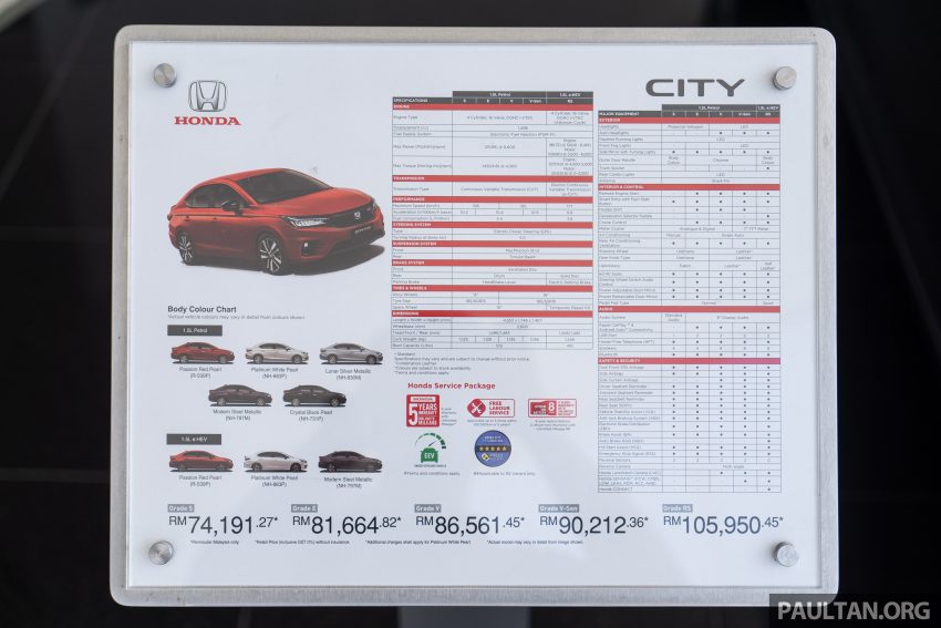 图集：2021 Honda City 1.5L V Sensing，售价RM90,212 165855