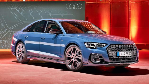 头灯技术再次升级！2022 Audi A8、S8 小改款全球首发