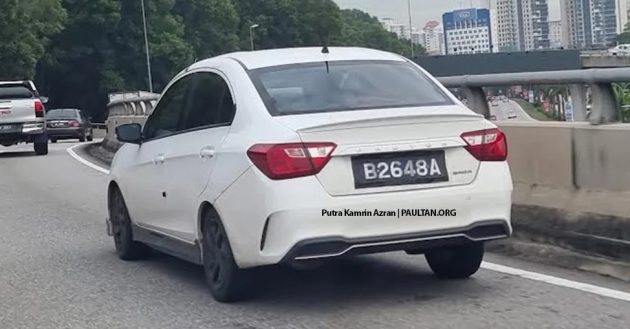 2022 Proton Saga 小改款现身路测, 搭载最新圆形厂徽
