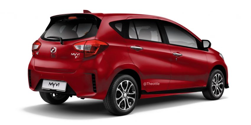 基于实拍照作修改, 小改款第三代 Perodua Myvi PS图流出 164409