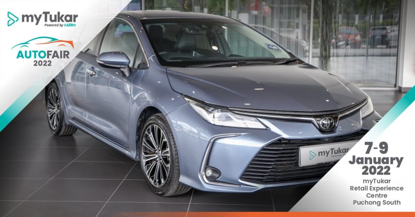 myTukar AutoFair 2022 重点车款: Toyota Corolla 1.8G, 车况新颖里程数低, 依然享有原厂保固, 利息仅从1.68%起 169926