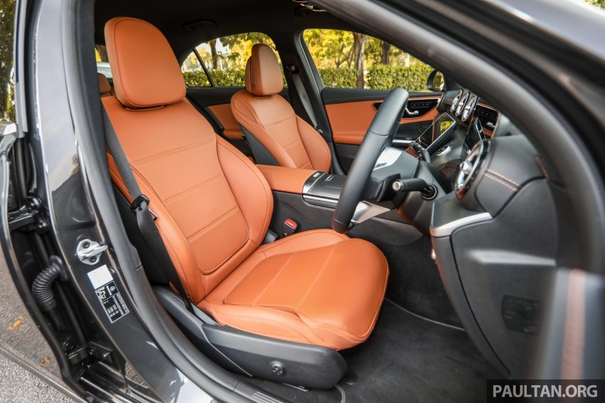 完整对比图集: W206 Mercedes-Benz C 200 Avantgarde vs C 300 AMG Line 进口版新车实拍, 售价28.8万与33万 179049
