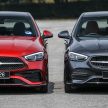 完整对比图集: W206 Mercedes-Benz C 200 Avantgarde vs C 300 AMG Line 进口版新车实拍, 售价28.8万与33万