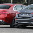 完整对比图集: W206 Mercedes-Benz C 200 Avantgarde vs C 300 AMG Line 进口版新车实拍, 售价28.8万与33万