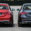 完整对比图集: W206 Mercedes-Benz C 200 Avantgarde vs C 300 AMG Line 进口版新车实拍, 售价28.8万与33万